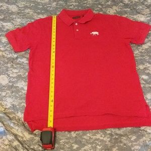 Large Crimson with Elephant Divots Polo